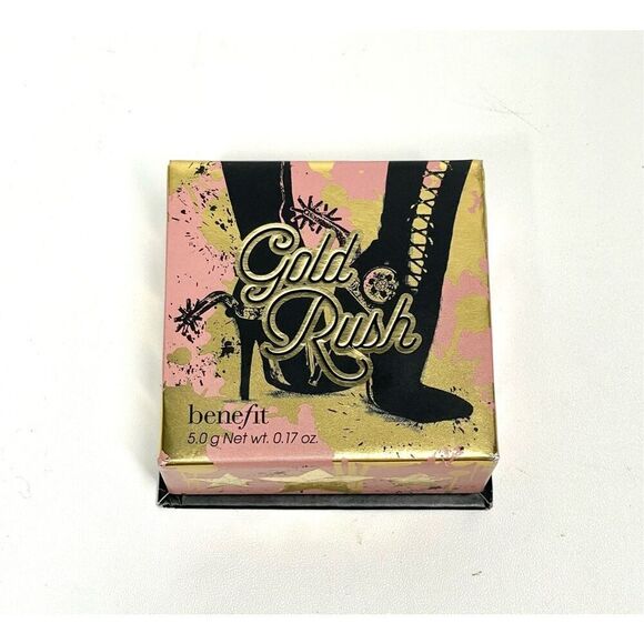 Benefit GOLD RUSH Blush ~ Warm Golden Nectar FS 5g Discontinued Color New - Picture 1 of 5